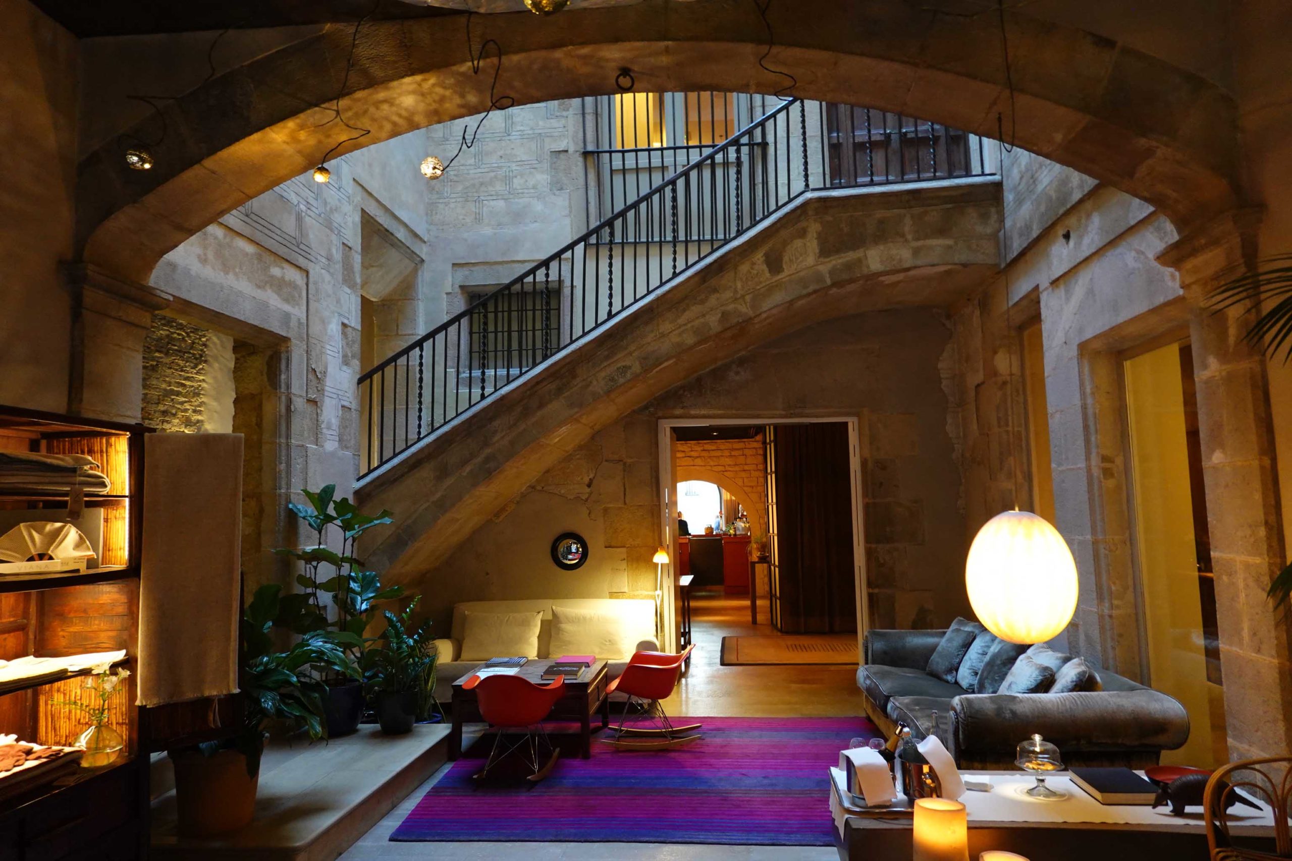 Lobby at the Hotel Neri, Barcelona